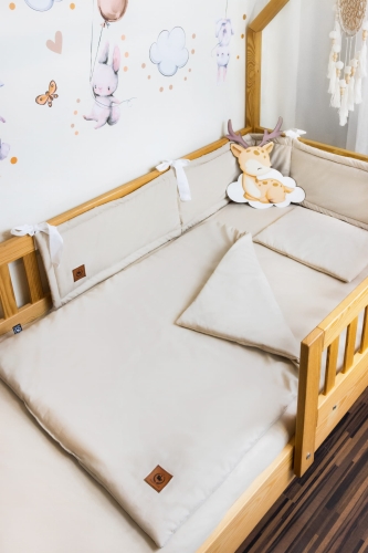 Povlečení s výplní 75×100 s polštářem krémové