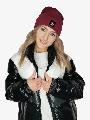 Zimní čepice bordó